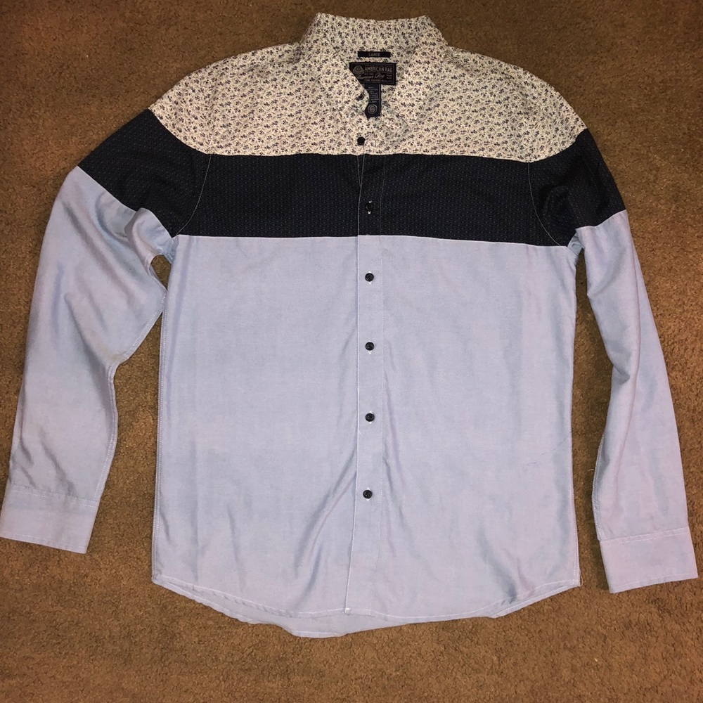 Men’s American rags long sleeve button down shirt.